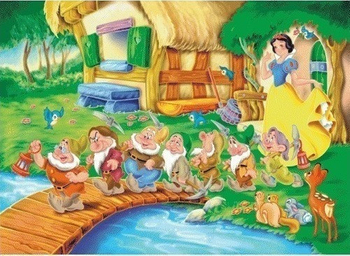 Puzzle ramkowe Królewna Śnieżka 15 elementów