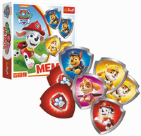 Trefl, Psi Patrol, Gra pamięciowa dla dzieci memory Memos, 36 el. kolorowe elementy, liczba graczy 1-4, wiek dziecka 3+