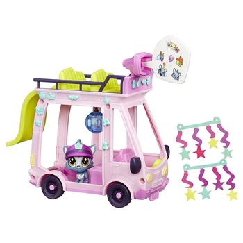 Littlest Pet Shop - Autobus van i figurka Barkley Woofley - Hasbro