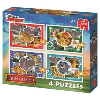 Lwia Straż - Puzzle 4 w 1 - 12-20-30-36 el.