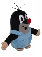 Krecik i Przyjaciele, Pluszowa maskotka Krecik w niebieskich spodenkach, 12 cm, wykonany z super pluszu, spodenki na stałe zszyte z pluszakiem, zabawka oryginalna, wyprodukowana w Czechach, dla dzieci i dorosłych w każdym wieku