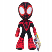 Marvel, Spiderman Spidey i jego niesamowici przyjaciele, Maskotka pluszowa czarny Miles Morales, 23 cm