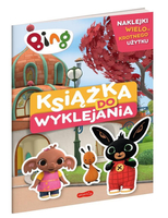 HarperKids, Królik Bing, Książka do wyklejania, naklejki wielokrotnego użytku, 16 stron