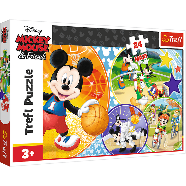 Myszka Miki: Puzzle 24 el. MAXI Trefl