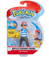 Pokemon 2 figurki akcji Ash i Pikachu główni bohaterowie