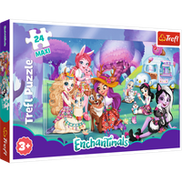 Trefl, Enchantimals: Puzzle 24 el. MAXI, duże elementy, wiek dziecka 3+