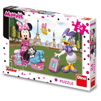 Puzzle Myszka Minnie w Paryżu, 24 el., Dino
