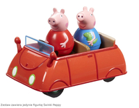 Świnka Peppa - samochód i figurka Wańka Wstańka