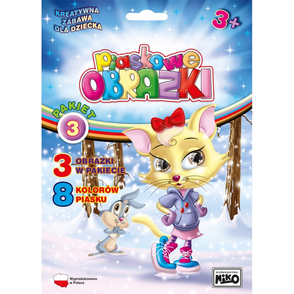 Piaskowe obrazki: Pakiet 3 Kotek BL