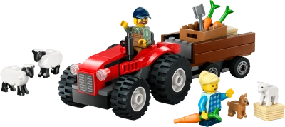 Klocki Lego City 60461 Czerwony traktor z przyczepą i owcą, 116 elementów