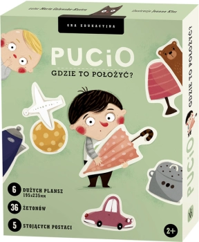 Nasza Księgarnia, Pucio Gdzie to położyć?, gra edukacyjna dla dzieci 2+