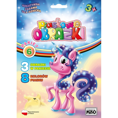 Piaskowe obrazki: Pakiet 6 Kucyki BL