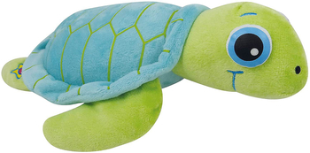 Buki France, Maskotka pluszowa Żółw ze świecącymi oczami, 27 cm, wyłącznik czasowy, wymienne baterie, miły plusz, wiek dziecka 0+