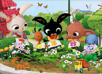 Królik Bing Puzzle Maxi 24 el., duże elementy, obrazek 70 x 50 cm