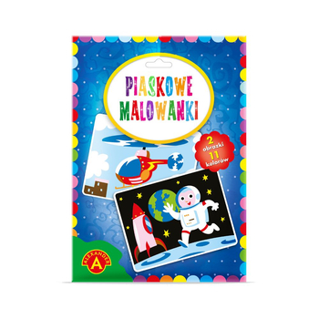 Piaskowe malowanki: helikopter i astronauta