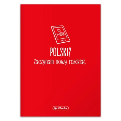 Herlitz, Zeszyt w linię, format A5, 60 kartek, do j. polskiego, język polski, gramatura 70g