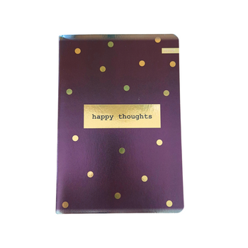 Zeszyt A5/80k w Kratkę Fioletowy Złote Groszki Beniamin