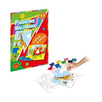 Piaskowe malowanki: żyrafa i żółw BL