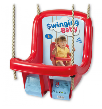 Huśtawka ogrodowa dla dzieci - czerwona