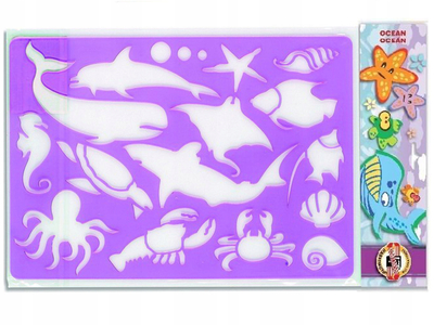 Szablony do odrysowania Zwierzęta morskie BL