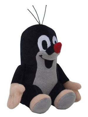 MU Brno, Pluszowa maskotka KRECIK siedzący, 12 cm, wysoka jakość, wyprodukowany w Czechach