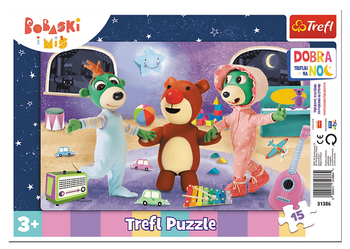 Puzzle ramkowe: Trefliki, 15 el. Trefl