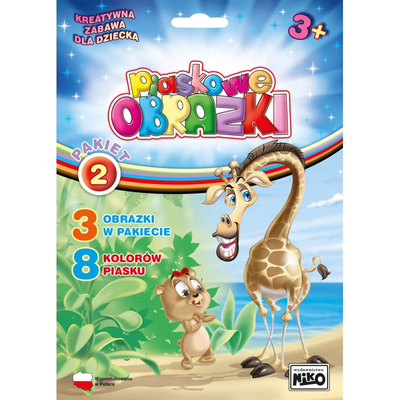 Piaskowe obrazki: Pakiet 2 Żyrafa BL