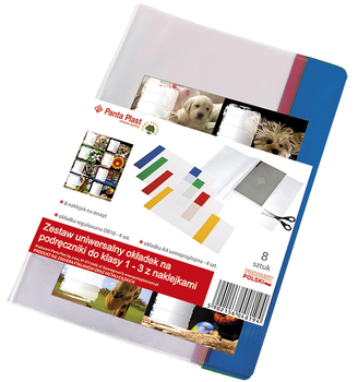 Okładki na książki do klas 1, 2, 3, komplet okładek