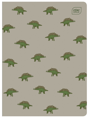 Zeszyt w miękkiej okładce, 32 kartki, kratka, Dinozaury 3