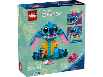 Klocki Lego Disney 43249 Stitch, 730 elementów, oryginalny z bajki Lilo i Stitch, klocki oryginalne, szybka wysyłka, wiek dziecka 9+