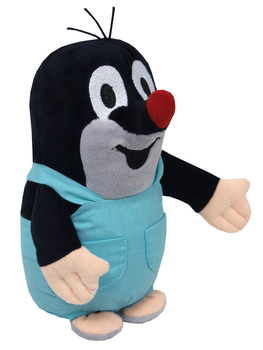 MU Brno, Krecik, Pluszowa maskotka w spodenkach, 20 cm, klasyczny, miły plusz, idealny na prezent dla fanów w każdym wieku od 0+