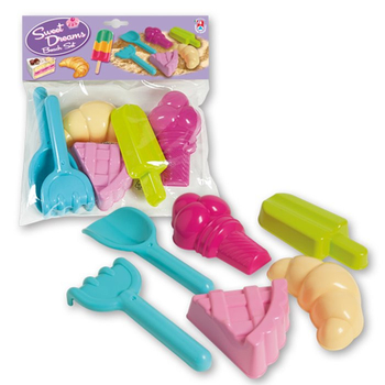 Androni, Foremki do piasku - łopatka - zestaw plażowy 25, wysoka jakość, włoski producent, kolorowe, wytrzymałe, bezpieczne materiały, do piaskownicy i na plażę