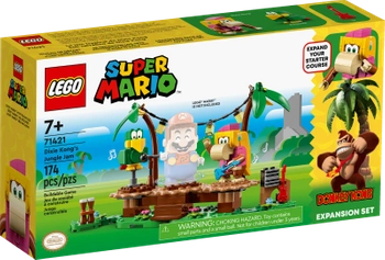 Klocki Lego Super Mario 71421 Dżunglowy koncert Dixie Kong — zestaw rozszerzający, 174 el., figurka małpki, dla dzieci w wieku 7 lat+