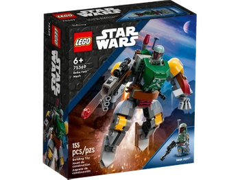 Klocki Lego Star Wars 75369 Mech Boby Fetta, 155 elementów, mini figurka Boby z blasterem, mech, super prezent dla miłośników Gwiezdnych Wojen, oryginalne klocki Lego, wiek dziecka 6+