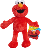 Ulica Sezamkowa, Maskotka pluszowa czerwony Elmo, miły plusz, materiałowe oczy i nos, wyszywana buzia, 22 cm, wiek dziecka 18 m-cy+