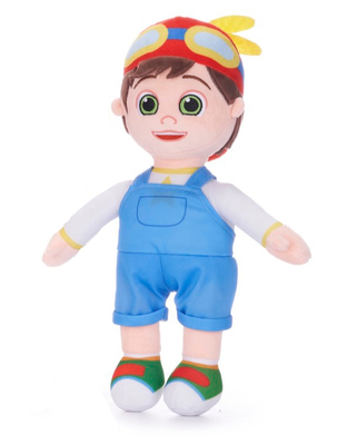 Cocomelon, Maskotka pluszowa TomTom, brat JJ-a, 35 cm, oryginalna, dbale wykonana, miły materiał, wiek dziecka 1,5 - 4 lata