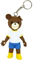 Miś Uszatek w koszulce i spodenkach breloczek do kluczy 9,5 cm, Tissotoys, 12036B