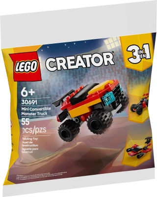 Lego Creator 30691 Mały monster truck do przebudowania, 55 el., wiek dziecka 6 lat+