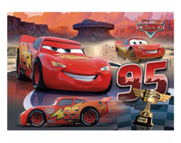 Auta - Cars - puzzle ramkowe Zygzak i Złoty Tłok - Clementoni - 15 el.