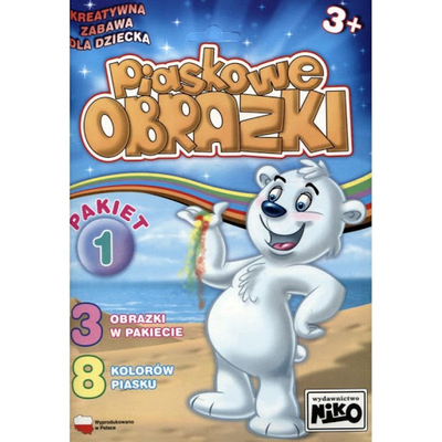 Piaskowe obrazki: Pakiet 1 Miś BL