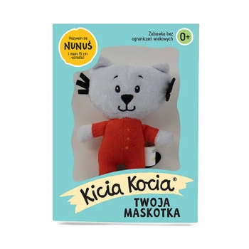 Kicia Kocia, Maskotka pluszowa przytulanka Nunuś w pudełku, 15 cm, miły plusz, wiek dziecka 0+