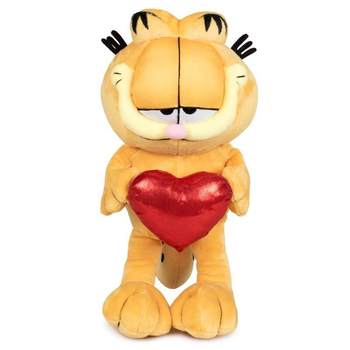Play by Play, Garfield, Maskotka pluszowa Kot Garfield z serduszkiem, 33 cm, oryginalny pluszak dla fanów bajki, idealna przytulanka