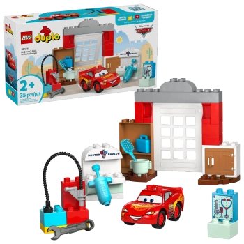 Klocki Lego Duplo 10456 Cars Wizyta McQueena w warsztacie Wójta, 35 el., dla dzieci w wieku 2+