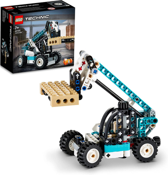 Klocki LEGO Technic 42133, Ładowarka teleskopowa 2-w-1, Ładowarka - Pomoc drogowa, 143 elementy, wywrotka zmienia się w koparkę, wysoka jakość, dla dzieci w wieku 7+, idealne na prezent