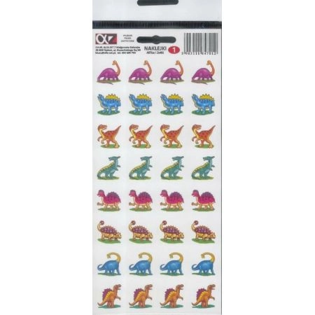 Naklejki z dinozaurami 32 sztuki