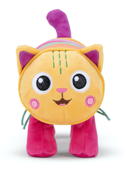 Koci Domek Gabi, Maskotka pluszowa Miękotka Pillow Cat, 25 cm, wysokiej jakości plusz, oryginalna zabawka z bajki Netflix Gabby's Dollhouse, idealna na prezent, wiek dziecka 0+