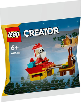 Klocki Lego Creator 30670 Przejażdżka saniami Świętego Mikołaja, 73 elementy, figurka Święty Mikołaj, wiek dziecka 6+