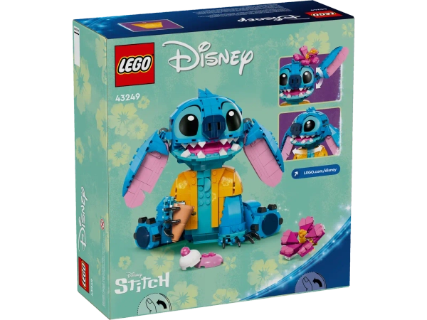 Klocki Lego Disney 43249 Stitch, 730 elementów, oryginalny z bajki Lilo i Stitch, klocki oryginalne, szybka wysyłka, wiek dziecka 9+