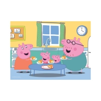 Dino Toys, Świnka Peppa, Puzzle maxi 24 el., Rodzinny obiad, wymiary obrazka 66 x 47 cm, wiek dziecka 2+