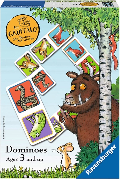 Ravensburger, Gruffalo, Domino obrazkowe dla dzieci, 28 el. dla dzieci w wieku 3+